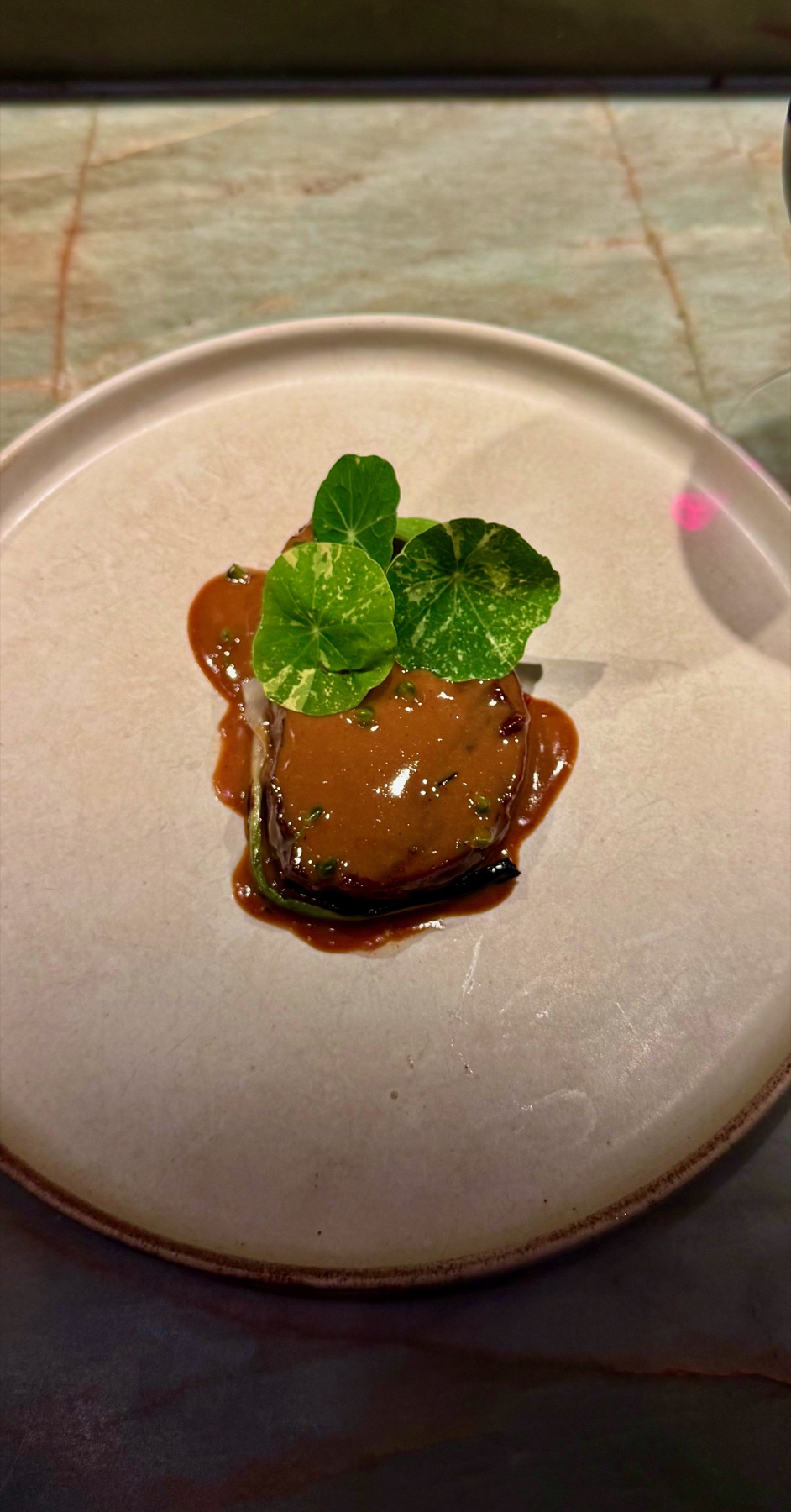 A course on the plate